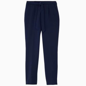 NWT Black Solid Peg Trousers Size XL